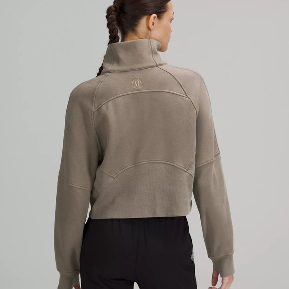 Sz XS/S Lululemon Scuba Oversized Funnel Neck Half-Zip Rover NWT - Picture 2 of 2
